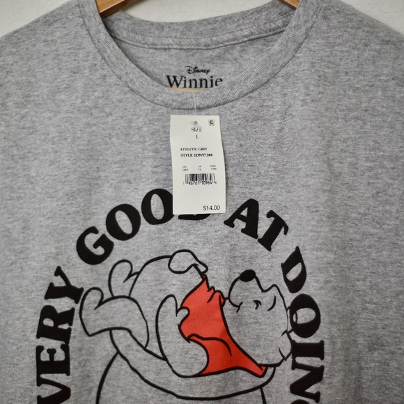Disney Winnie the Pooh Grey Tee - Large - Picture 2 of 5